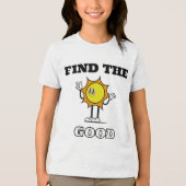 Cartoon Style Happy Sun Tri-Blend Shirt (Voorkant)