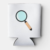 Cartoon Style Magnifying Glass Blikjeskoeler (Voorkant)