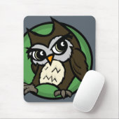 CARTOON STYLE OWL VERTICALE MUISMAT (Met muis)