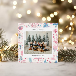 Cartoon Style Pastel Illustraties Vakantie Kaart