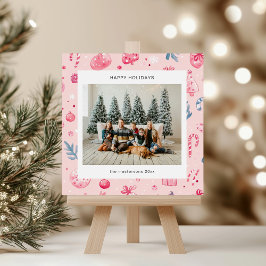 Cartoon Style Pastel Illustraties Vakantie Kaart