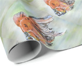 Cartoon Style Ryukin Goldfish Acrylverf Cadeaupapier (Rol Hoek)