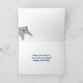 Cartoon Sugar Glider Illustratie Aangepaste Verjaa Kaart (Binnen)