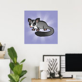 Cartoon suikereekhoorn poster (Thuiskantoor)