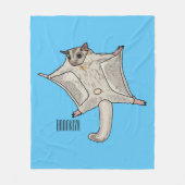 Cartoon suikerzweefvliegtuig fleece deken (Voorkant)