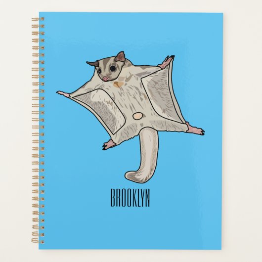 Cartoon suikerzweefvliegtuig planner (Voorkant)