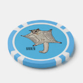 Cartoon suikerzweefvliegtuig poker chips (Enkel)