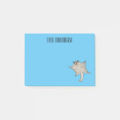 Cartoon suikerzweefvliegtuig post-it® notes (Voorkant)