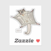 Cartoon suikerzweefvliegtuig sticker (Vel)