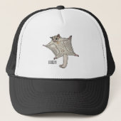 Cartoon suikerzweefvliegtuig trucker pet (Voorkant)
