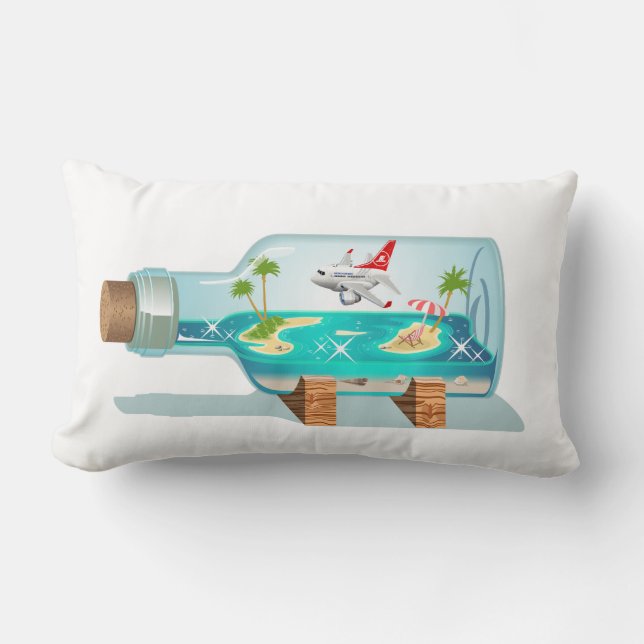 Cartoon Summer Cristal Ball Kussen (Voorkant)