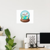 Cartoon Summer Cristal Ball Poster (Thuiskantoor)