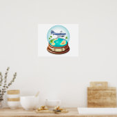 Cartoon Summer Cristal Ball Poster (Keuken)