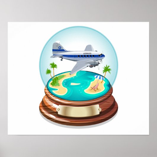 Cartoon Summer Cristal Ball Poster (Voorkant)