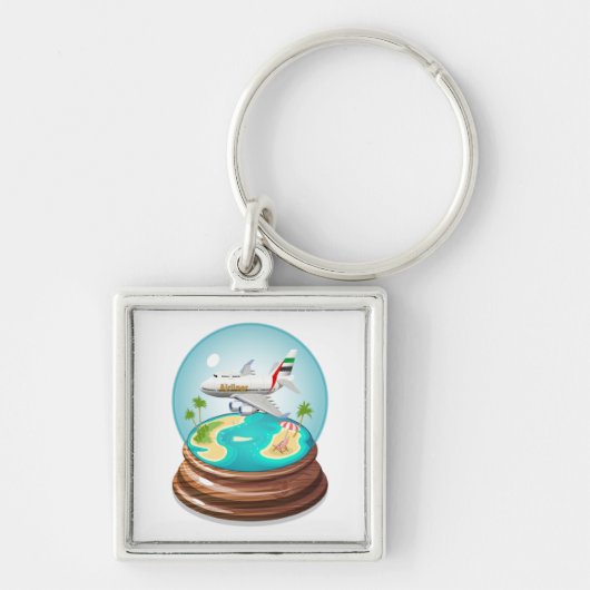Cartoon Summer Cristal Ball Sleutelhanger (Voorkant)