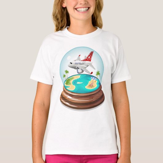 Cartoon Summer Cristal Ball T-shirt (Voorkant)