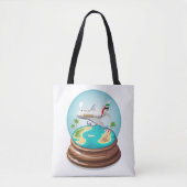Cartoon Summer Cristal Ball Tote Bag (Voorkant)
