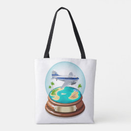Cartoon Summer Cristal Ball Tote Bag