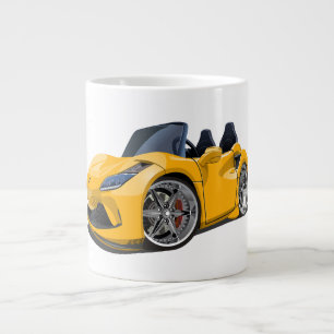Cartoon super auto grote koffiekop