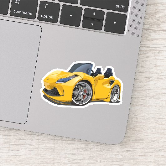 Cartoon super auto sticker (Detail)