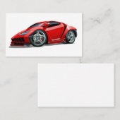 Cartoon super auto visitekaartje (Voorkant / Achterkant)