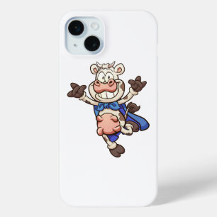 cartoon super koe overslaan iPhone 15 mini hoesje
