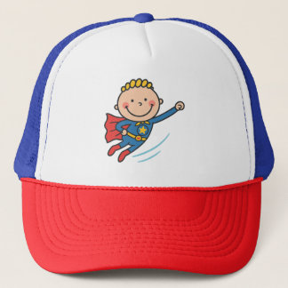 Cartoon Superheld Boy Vliegende Kinder T-shirt Trucker Pet