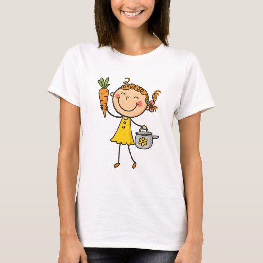 Cartoon Superheld Meisje Kinder Shirt (Voorkant)