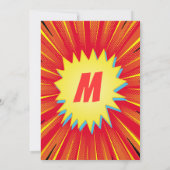 Cartoon Superhero Comic Book Foto Dank u Kaart (Achterkant)