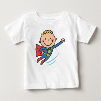 Cartoon Superhero Jongen Vliegende Kids T-Shirt