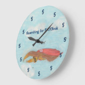 Cartoon Supersloth Clock Grote Klok (Hoek)