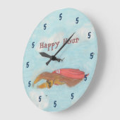 Cartoon Supersloth Clock Grote Klok (Hoek)