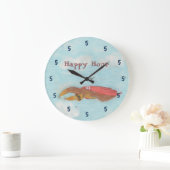 Cartoon Supersloth Clock Grote Klok (Huis)