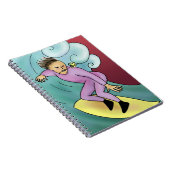 Cartoon Surfer Notitieboek (Rechterzijde)