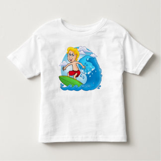 Cartoon_surfing_boy Kinder Shirts