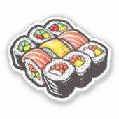 Cartoon sushi sticker (Voorkant)