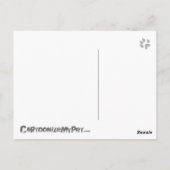 Cartoon Syrische Hamster Briefkaart (Achterkant)