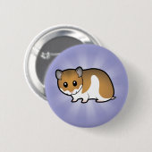 Cartoon Syrische Hamster Ronde Button 5,7 Cm (Voorkant /achterkant)