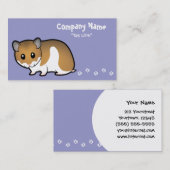 Cartoon Syrische Hamster Visitekaartje (Voorkant / Achterkant)