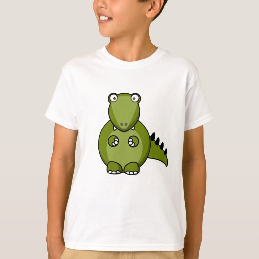 Cartoon T-Rex Dinosaur T-shirt (Voorkant)