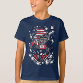 Cartoon T-Shirt American Hockey Kind (Voorkant)