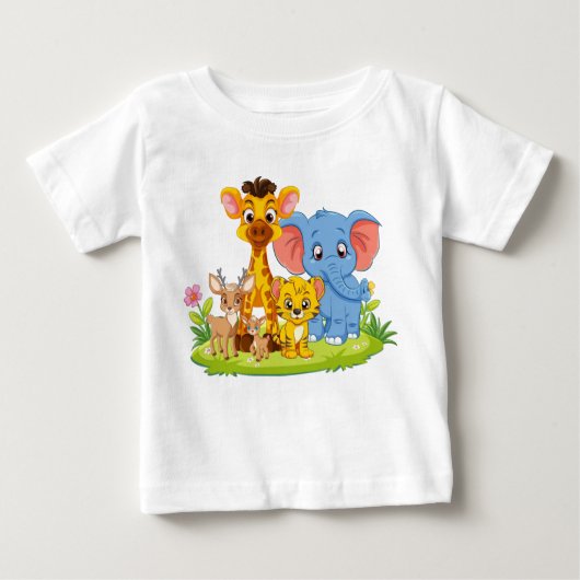 Cartoon T shirt voor baby (Voorkant)