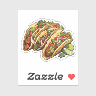 Cartoon taco's sticker