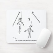 Cartoon tandheelkundig implantaat 9468 muismat (Met muis)