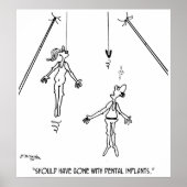 Cartoon tandheelkundig implantaat 9468 poster (Voorkant)