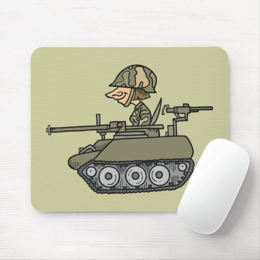 Cartoon Tank Muismat (Met muis)