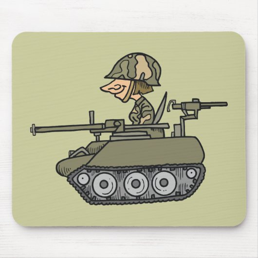 Cartoon Tank Muismat (Voorkant)