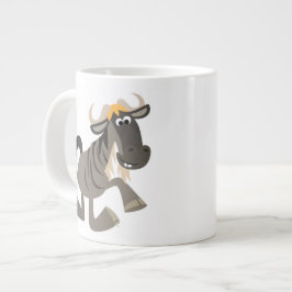 Cartoon Tap Dancing Wildebeest Jumbo Mok