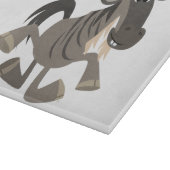 Cartoon Tap Dansend Wildebeest Cutting Board Snijplank (Hoek)