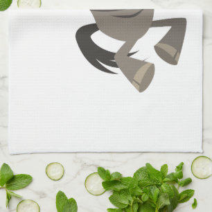 Cartoon Tap Dansend Wildebeest Kitchen Towel Theedoek